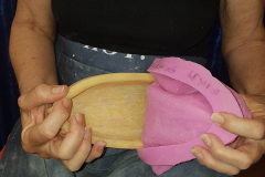 Sue Wallace-Removing-resin-prototype-from-silicon-mould-1200px