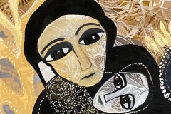 Slavica Zivkovic: The Longing of Heart,  serigraph of paper, 2022.-Slavica_Zivkovic
