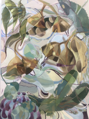 Tracey Miller: Native Plants, acrylic and oil on canvas, 2021