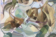 Tracey Miller: Native Plants, acrylic and oil on canvas, 2021